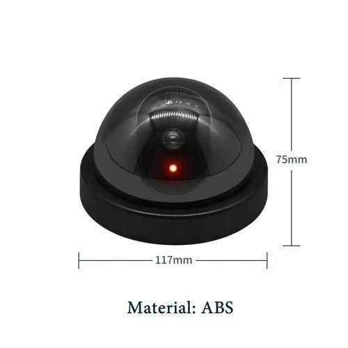 Wireless BlackWhite Dummy Camera Plastic Dome CCTV Security Camera With Flashing Led Surveillance System Indoor Outdoor