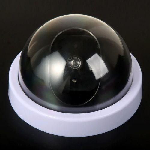 Wireless BlackWhite Dummy Camera Plastic Dome CCTV Security Camera With Flashing Led Surveillance System Indoor Outdoor