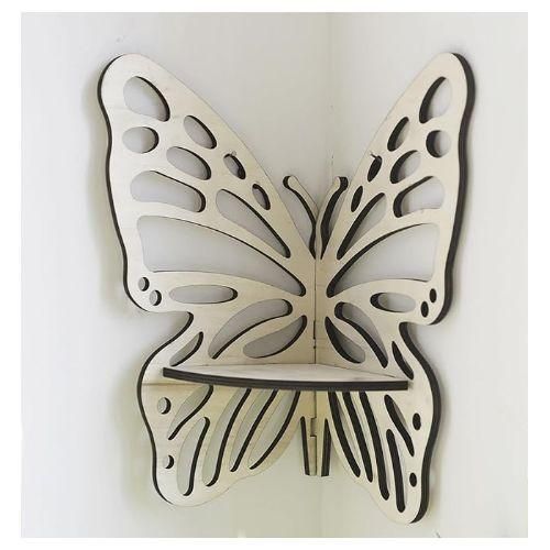 Wall Mounted Storage Rack, Storage Rack, Beautiful Butterfly Pattern Decorative Rack