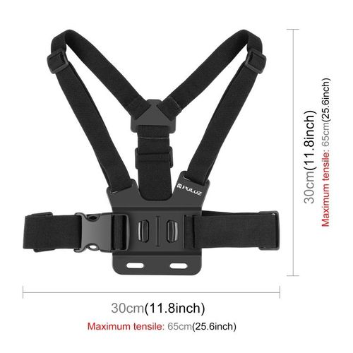 Adjustable Body Mount Belt Chest Strap Phone Clamp Kit