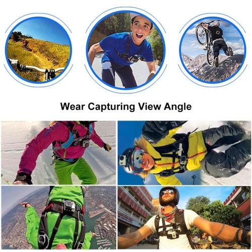 Adjustable Body Mount Belt Chest Strap Phone Clamp Kit