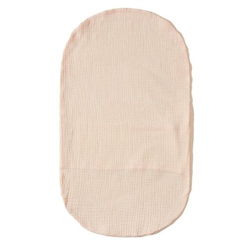 OMG* Oval Bassinet Mattress Cover for Baby Crib Basket Breathable Cotton Sheet