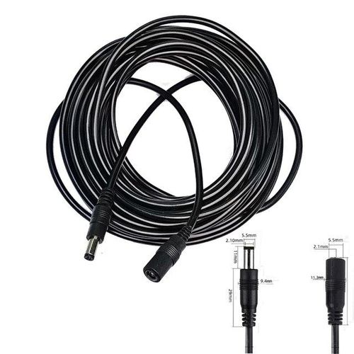 10m/ 5m 5.5mm*2.1mm Dc Power Connector Extension Cord Jack Adapter Lead Cable Dc Female Male Extension External Plug