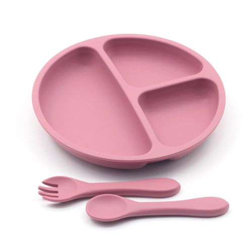 Silicone  Plates For Babies Toddlers Self Feeding Baby