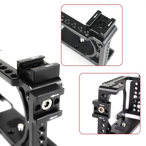 1Set 1/4 Thread Cold Hot Shoe Mount Adapter for DSLR Camera Cage Rig /Flash /LED Light /Microphone /Monitor Mounting