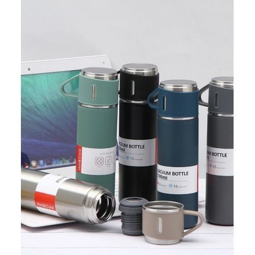 500ml Vacuum Flask Cups Thermos Portable Bottle - Multicolor