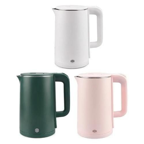 Pearllight Cordless Electric Kettle, Pacolator, 2Ltrs -Green,Pink,White,Blue