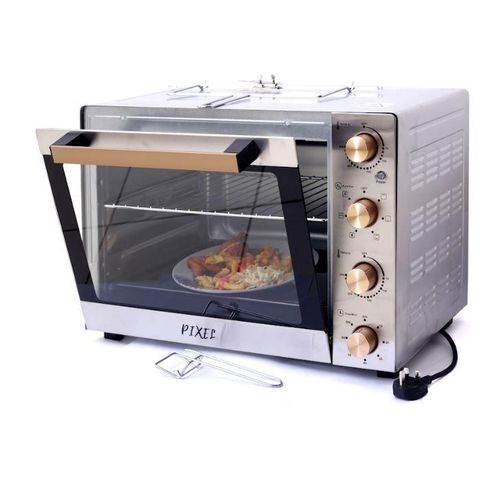 Pixel 60 Liters Convection Rotisserie Oven - Silver Steel