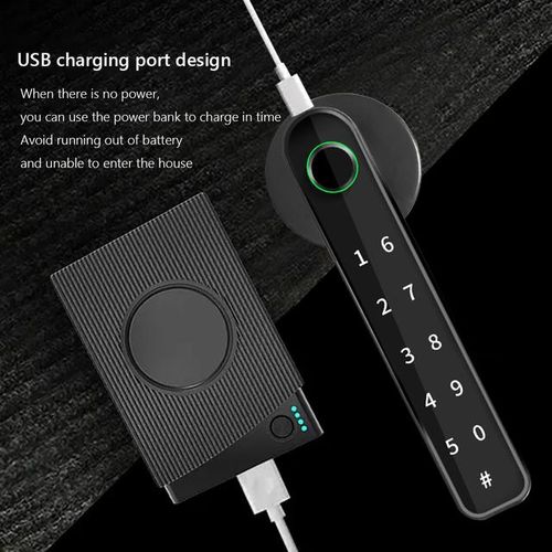Bluetooth-Compatible Fingerprint Door Lock Keyless Entry Electronic Door Knobs Lock Fingerprint Security Handle Lock For Bedroom