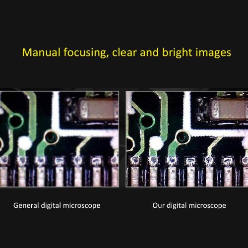 1000x Magnification USB Digital Microscope Built-in 8 LED Camera Magnifier with Base Stand Holder Support for Windows XP/Vista/Win 7 8 10/Android Phones NO5137