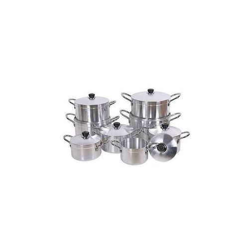 7 Piece Heavy Stainless Steel Saucepans/Cookware - Silver