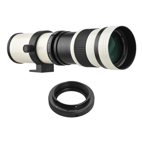 Camera MF Super Telephoto Zoom Lens F/8.3-16 420-800mm T Mount with Adapter Ring Universal 1/4 Thread Replacement for Canon EF-Mount Cameras EOS 80D 77D 70D 60D 60Da 50D 7D 6D 5D T7i T7s T6s T6i T6 T5i T5 T4i T3i T3 T2i SL2 SL1 NO5116