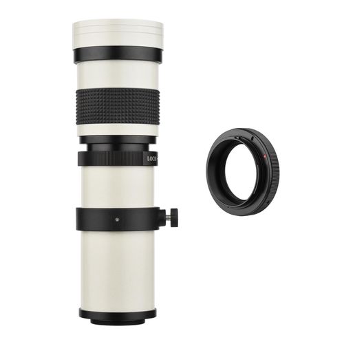 Camera MF Super Telephoto Zoom Lens F/8.3-16 420-800mm T Mount with Adapter Ring Universal 1/4 Thread Replacement for Canon EF-Mount Cameras EOS 80D 77D 70D 60D 60Da 50D 7D 6D 5D T7i T7s T6s T6i T6 T5i T5 T4i T3i T3 T2i SL2 SL1 NO5116