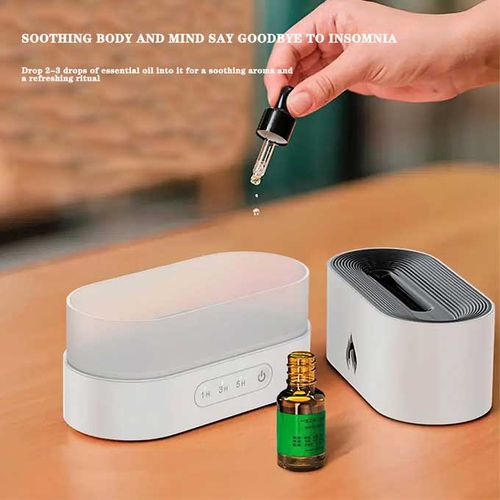 LED Simulated Flame Effect Ultrasonic Air Humidifier