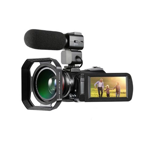 ORDRO AC3 4K WiFi Digital Video Camera Camcorder - black My