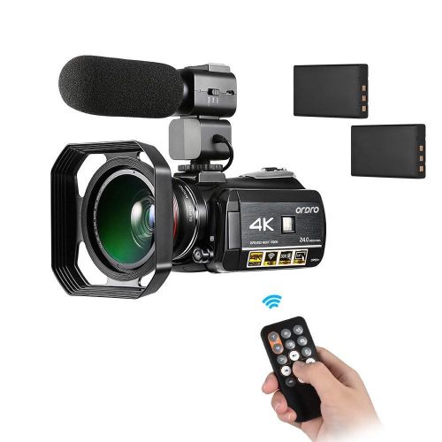 ORDRO AC3 4K WiFi Digital Video Camera Camcorder - black My