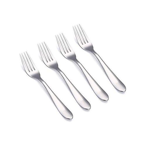 12Pieces Stainless Steel Dinner Forks - Silver