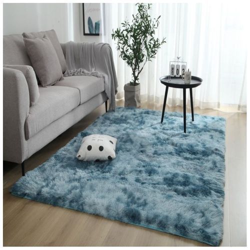 Simple Gradient Tie-dyed Full-covered Plush Carpet - 80*160cm