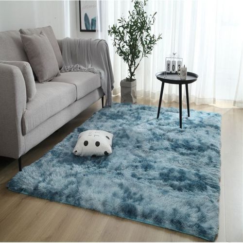 Simple Gradient Tie-dyed Full-covered Plush Carpet - 80*160cm