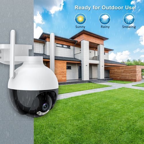 Outdoor WiFi PTZ Camera 4MP Wireless WiFi IP Camera Home
