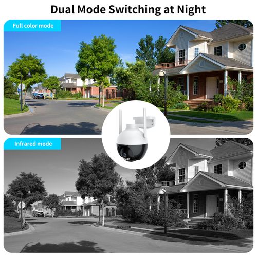 Outdoor WiFi PTZ Camera 4MP Wireless WiFi IP Camera Home