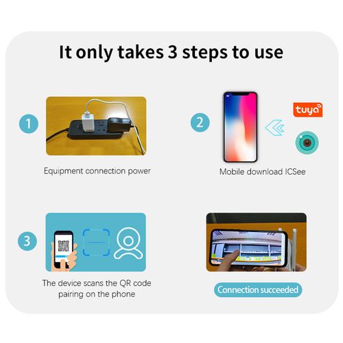 Outdoor WiFi PTZ Camera 4MP Wireless WiFi IP Camera Home