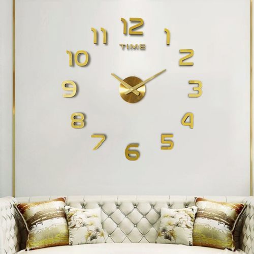 DIY Silent Sticker Wall Clock For Kitchen/Office/Bedroom Home Decor