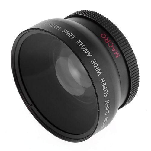 Digital Camera Video Camcorder UV Filter 0.45X Super Wide Angle Lens Photo Cameras