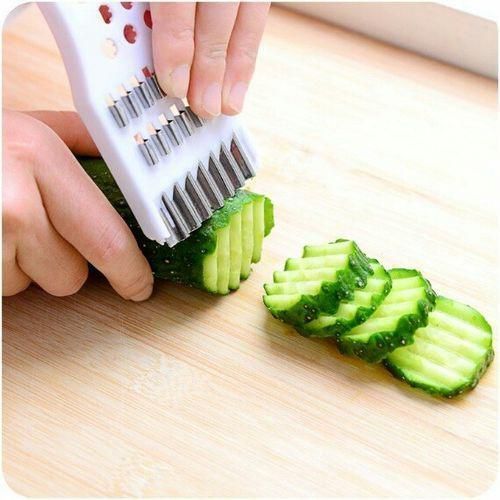 5 In 1 Vegetable Slicer Stainless - Color Of Plastic Varies