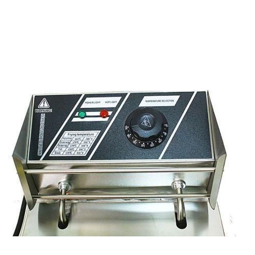 Heavy Duty Genuine 3 Liter / 3L Commercial Single ELECTRIC Deep Fryer - Silver