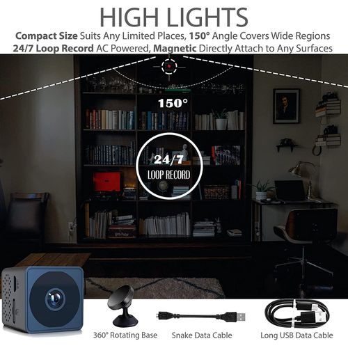Wireless Hidden Spy Camera WiFi Security Camera Video Recorder