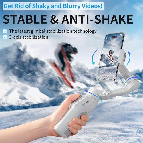 Feiyu-Tech Feiyutech Vimble 3SE Gimbal Stabilizer for mobile,3-Axis Phone Gimbal Portable Handheld Stabilizer for Android and iPhone