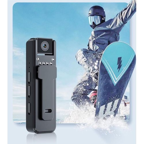 Mini Body Camera with Audio and Video Recording, 180° Ratatable Lens, 1080P HD Camcorder with Night Vision