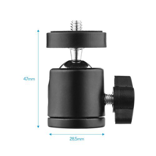 1pc Mini Swivel Ball Head Tripod Head 360 Degree Rotating