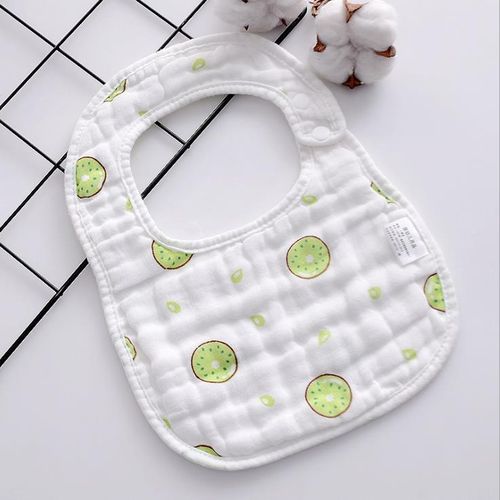 100%Cotton 8-Layer Washed Gauze U-shaped Back on Bib Baby Bib Saliva Towel
