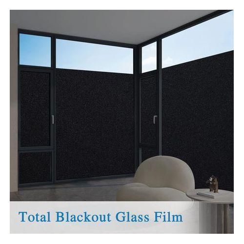 LASA Window Privacy Frosted Glass Window Film 90*200CM- Black