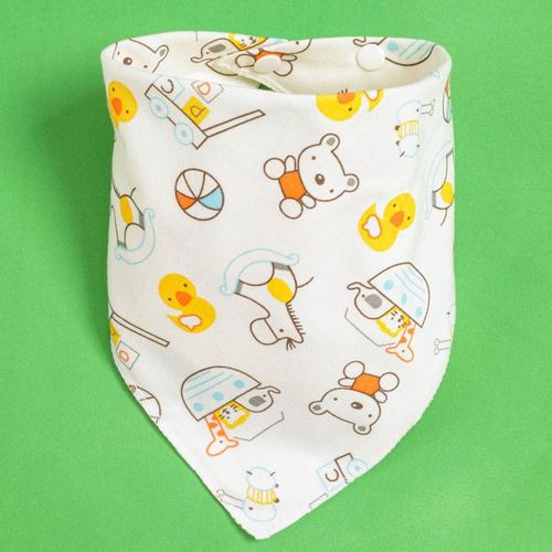 Triangular bib cotton 2 sides 100% newborn