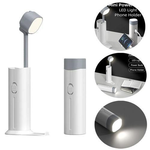 Multifunctional Flashlight Power-Bank Holder USB Desk Lamp