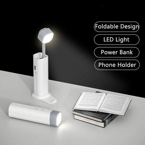Multifunctional Flashlight Power-Bank Holder USB Desk Lamp