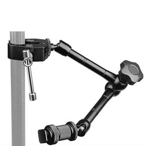 Magic Arm With Super Clamp 11 inch Articulating Friction Crab Clamp With 14 inch And 38 inch Thread For Dslr Camera Rig, Monitor,Led Lights And Flash Light