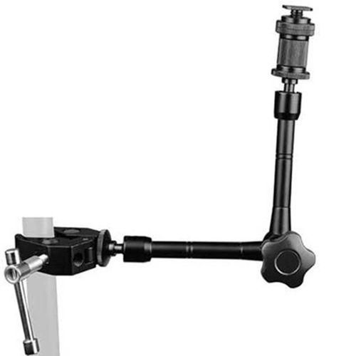 Magic Arm With Super Clamp 11 inch Articulating Friction Crab Clamp With 14 inch And 38 inch Thread For Dslr Camera Rig, Monitor,Led Lights And Flash Light