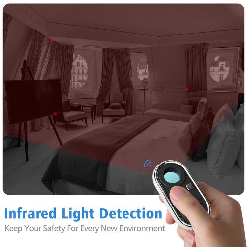 Portable Hidden Camera Detector Wireless Signal Scanner Hotel Anti-spy Prevent Monitoring Mini Finder NO5119