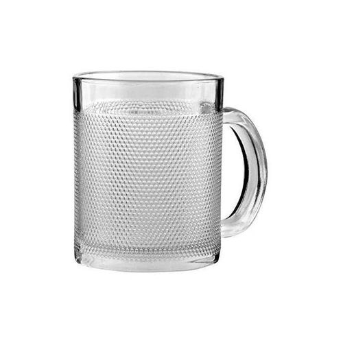 6Pcs Set Of Tea Coffee Glass Mugs - Transparent