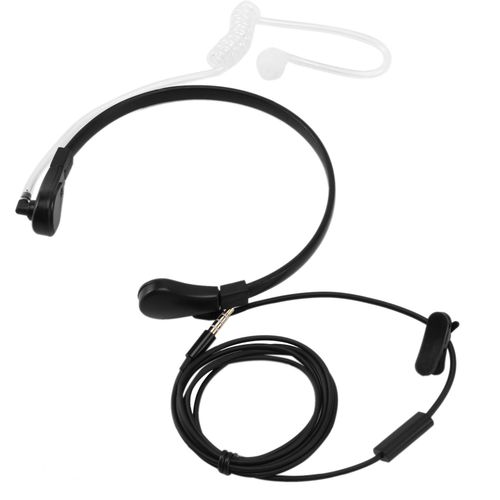 1pin 3.5mm Throat Mic Microphone Covert Acoustic Tube Earpiece Headset For Samsung/HTC/LG/Blackberry/MOTORO Smart Phone Earphone