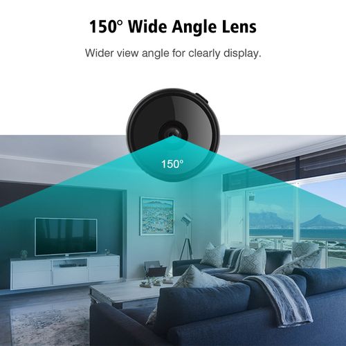 1080P WiFi Mini Camera Video Cam Camcorder 150° Wide Angle