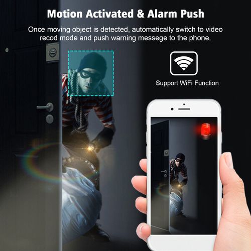 1080P WiFi Mini Camera Video Cam Camcorder 150° Wide Angle