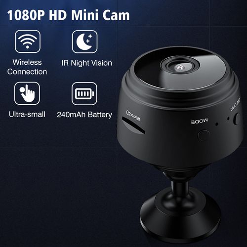 1080P WiFi Mini Camera Video Cam Camcorder 150° Wide Angle