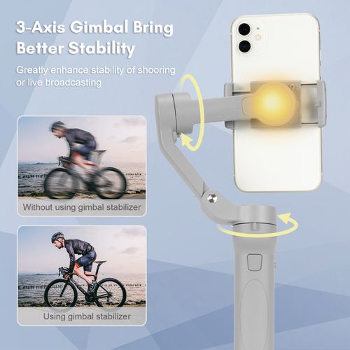 Foldable Gimbal Stabilizer For Smartphone 3-Axis Anti-Shake