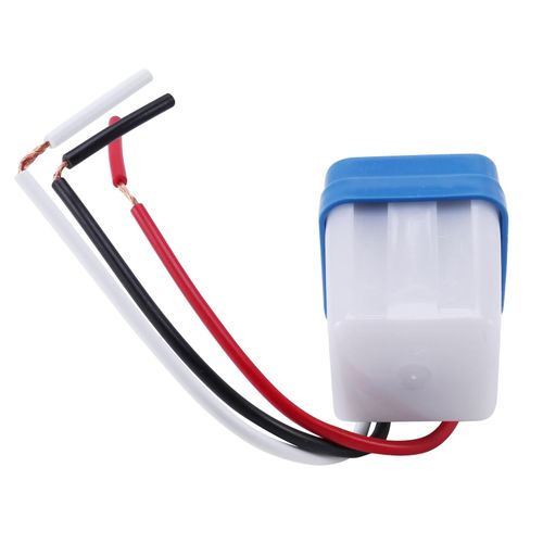 Sensor Switch AC DC 12V Street Lights Automatic Control  Day and Night Detection - White & Blue