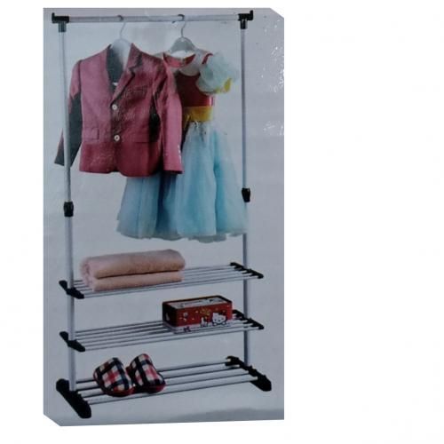 Other Shoe Rack Holding With Cloth Support Silver